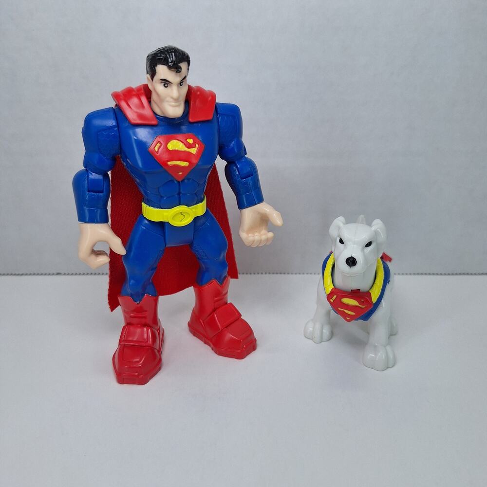 DC Comics Super Friends HeroWorld Superman & Krypto The Superdog Action Figure